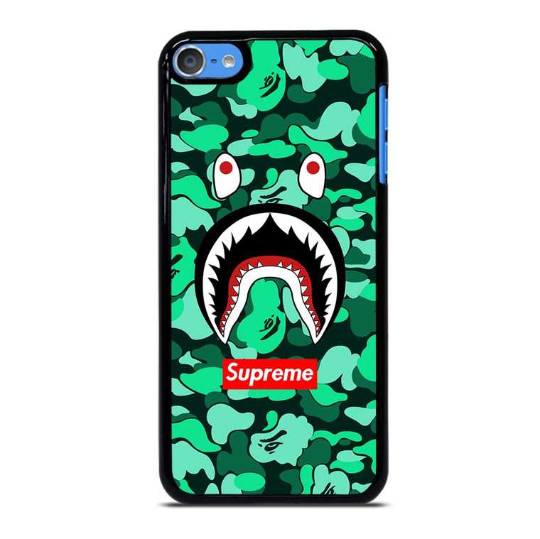 CAMO BATHING APE SUPREME GREEN iPod Touch 7 Case Cover