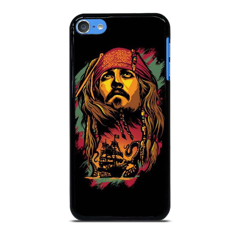 CAPTAIN JACK PIRATES OF THE CARIBBEAN ART iPod Touch 7 Case Cover
