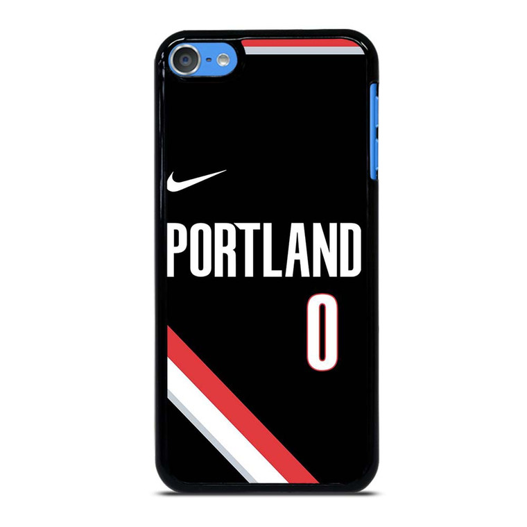 DAMIAN LILLARD PORTLAND TRAIL BLAZERS BLACK iPod Touch 7 Case Cover