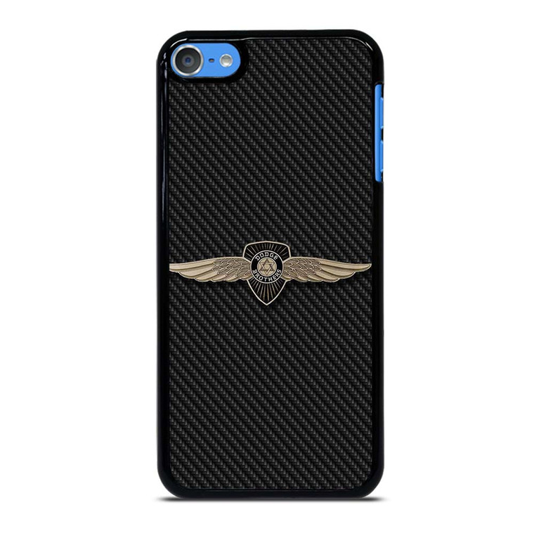 DODGE CAR BROTHERS BAGDE CARBON iPod Touch 7 Case Cover