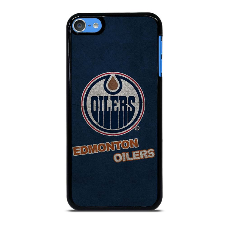 EDMONTON OILERS LOGO BLUE SUEDE iPod Touch 7 Case Cover