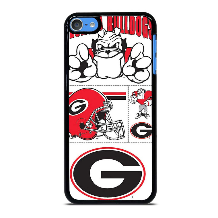 GEORGIA BULLDOGS STICKER COLLECTION iPod Touch 7 Case Cover