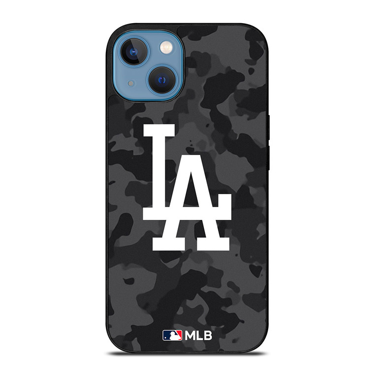 LOS ANGELES DODGERS BASEBALL BLACK CAMO iPhone 13 Case Cover
