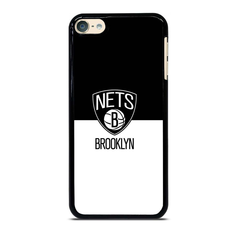 BROOKLYN NETS NBA BLACK WHITE iPod Touch 6 Case Cover