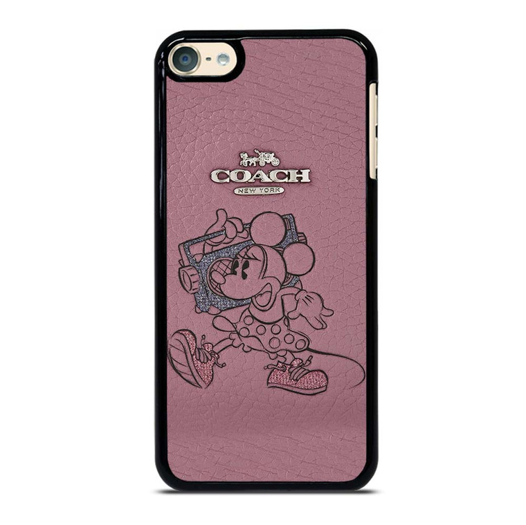 COACH NEW YORK PINK MICKEY MOUSE iPod Touch 6 Case Cover