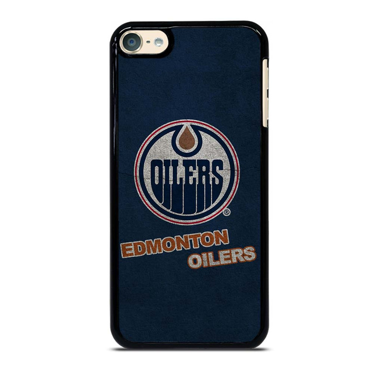 EDMONTON OILERS LOGO BLUE SUEDE iPod Touch 6 Case Cover