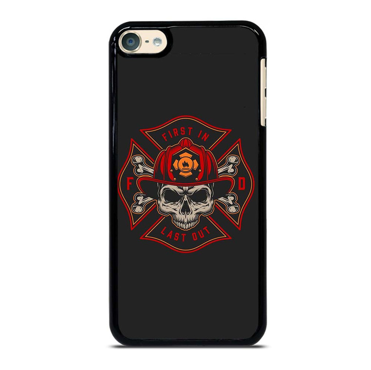 FIREFIGHTER FIREMAN SKULL LOGO iPod Touch 6 Case Cover