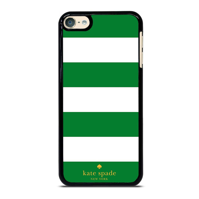 KATE SPADE GREEN STRIPE iPod Touch 6 Case Cover