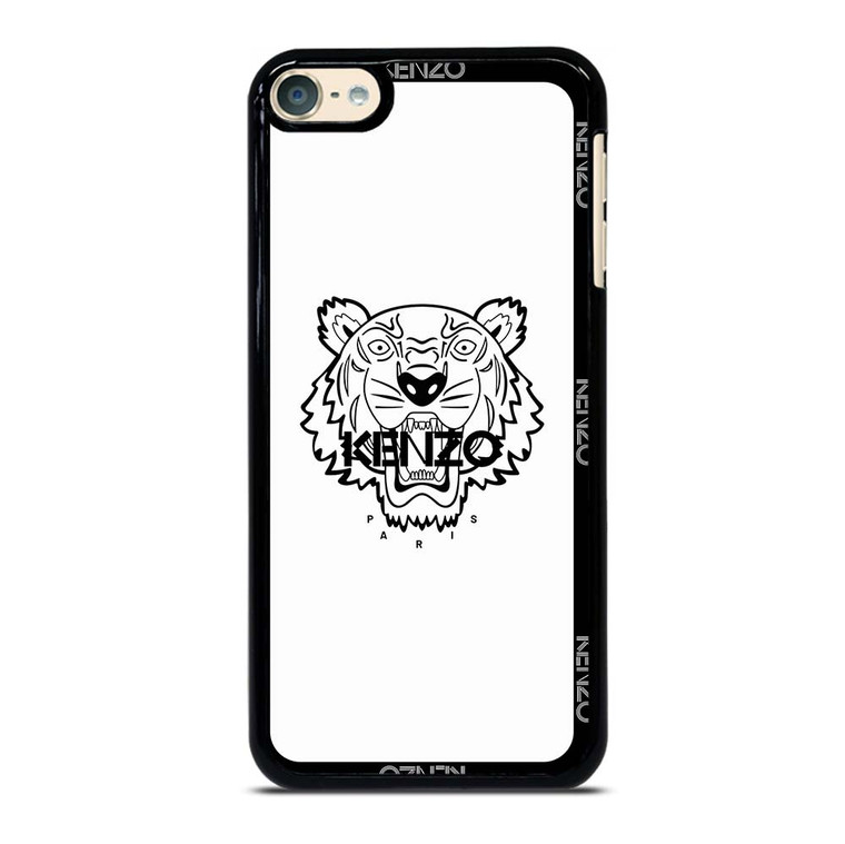 KENZO PARIS BORDERED LOGO WHITE iPod Touch 6 Case Cover