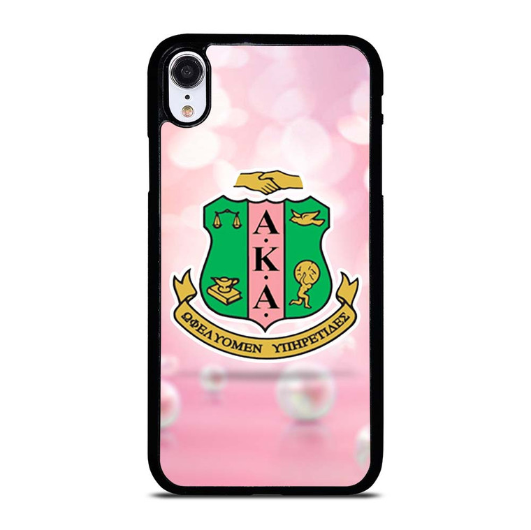 AKA PINK AND GREEN LOGO 2 iPhone XR Case Cover