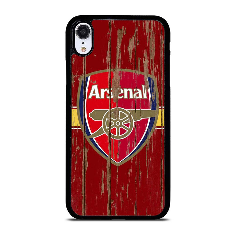 ARSENAL FC WOODEN LOGO iPhone XR Case Cover