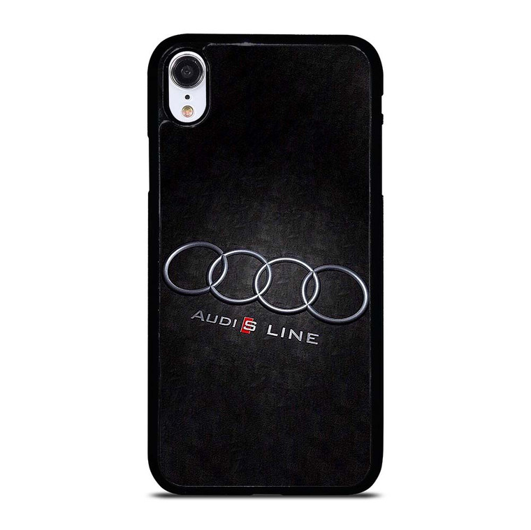 AUDI S LINE CAR EMBLEM iPhone XR Case Cover AUDI S LINE CAR EMBLEM iPhone XR Case Cover