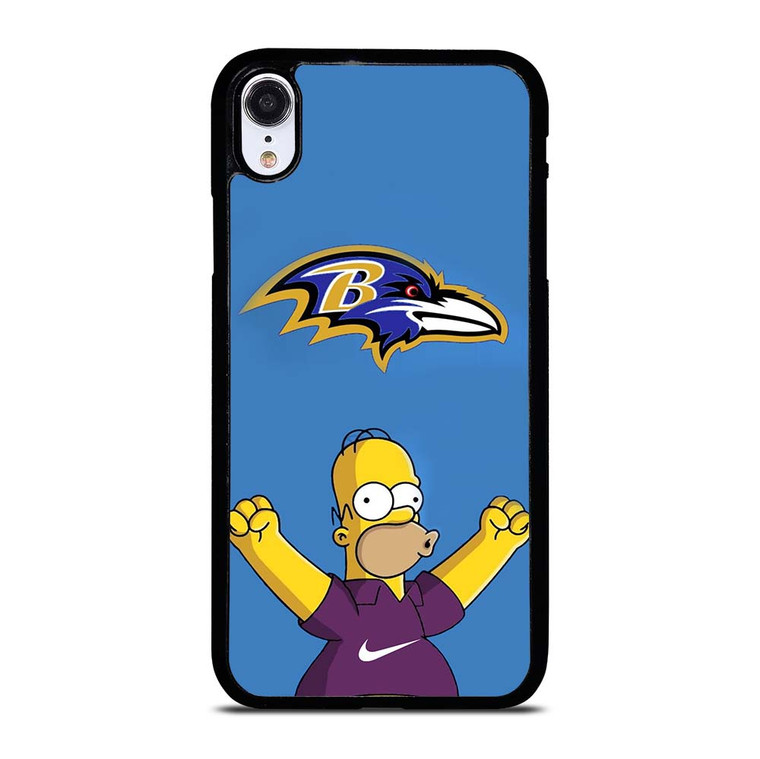 BALTIMORE RAVENS NIKE THE SIMPSONS iPhone XR Case Cover