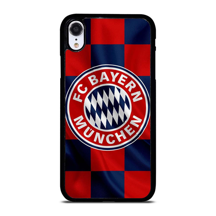 BAYERN MUNCHEN FC FLAG LOGO iPhone XR Case Cover