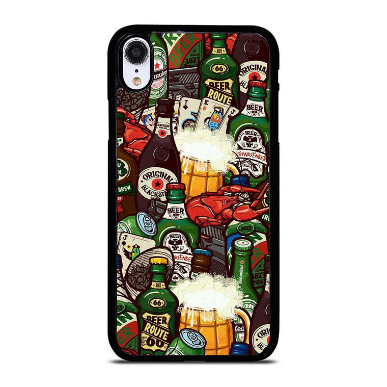 BEER BOTTLE CARTOON iPhone XR Case Cover