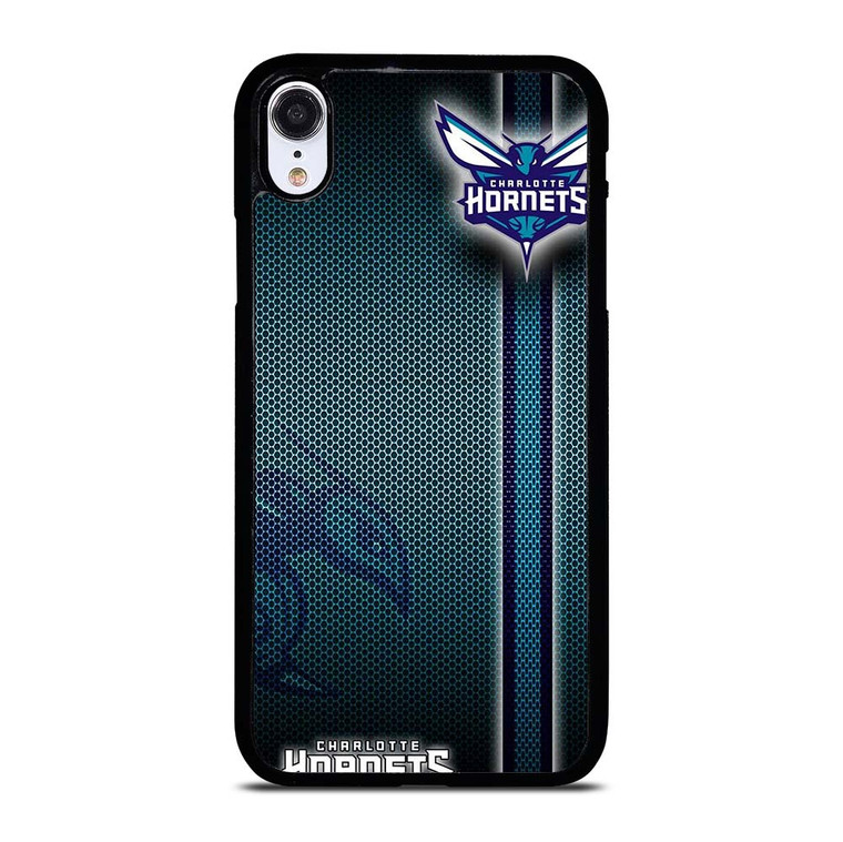CHARLOTTE HORNETS METAL LOGO iPhone XR Case Cover