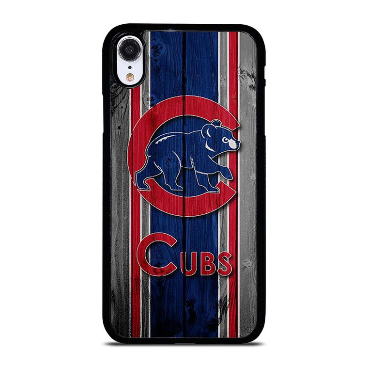 CHICAGO CUBS WOODEN LOGO iPhone XR Case Cover