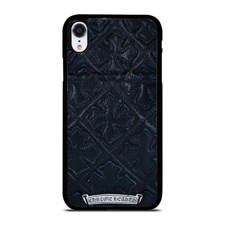 CHROME HEARTS LEATHER iPhone XR Case Cover