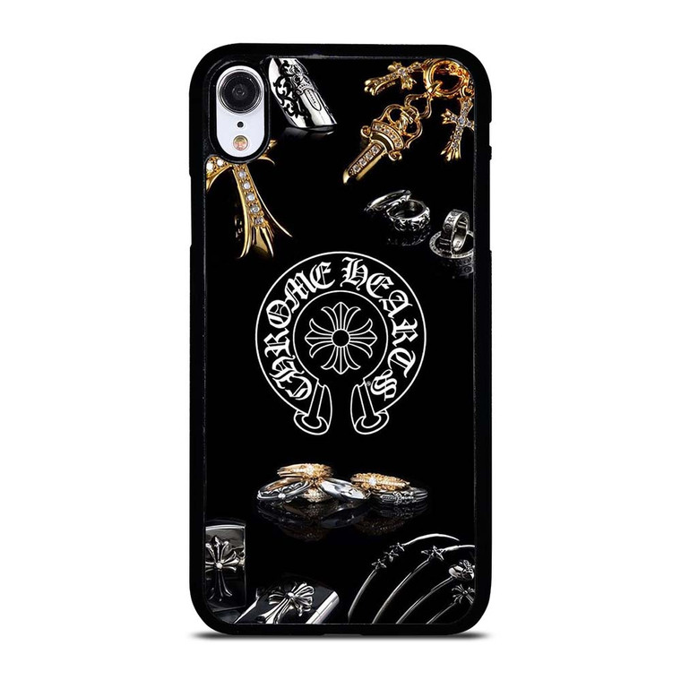 CHROME HEARTS METAL LOGO iPhone XR Case Cover