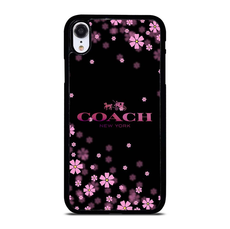 COACH FLOWERS PURPLE iPhone XR Case Cover