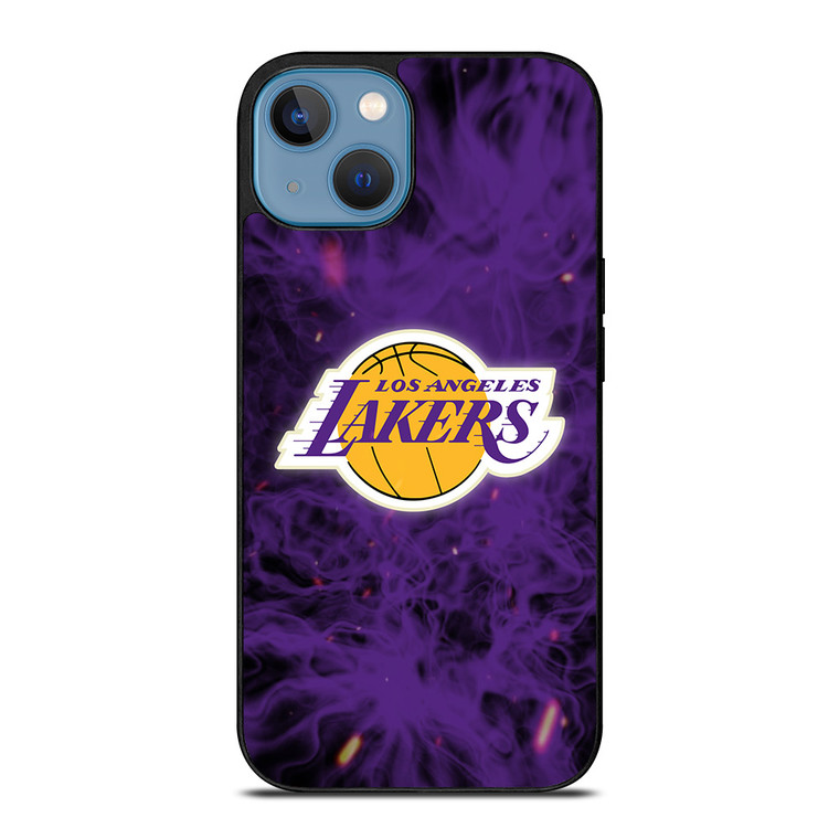 LOS ANGELES LAKERS BASKETBALL NBA FIRE iPhone 13 Case Cover