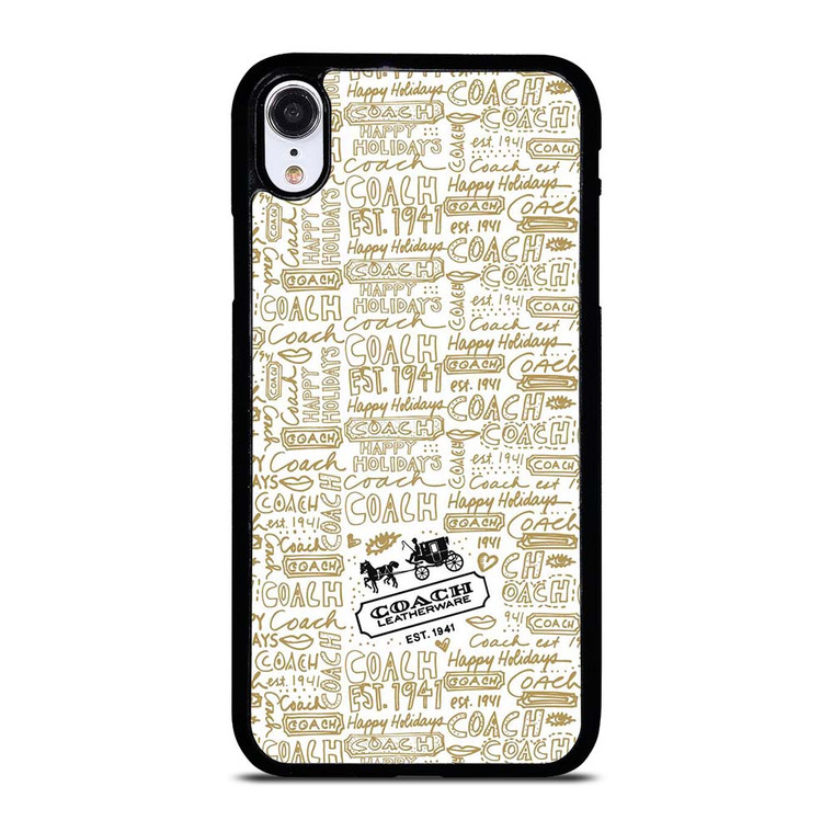 COACH NEW YORK COLLAGE iPhone XR Case Cover