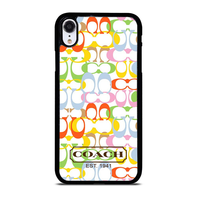 COACH NEW YORK COLORFUL iPhone XR Case Cover