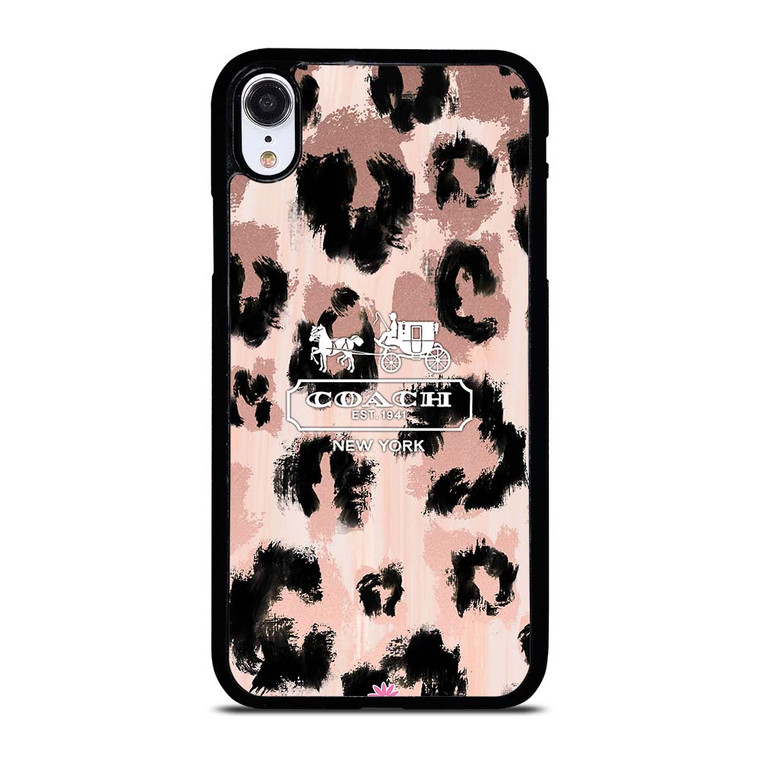 COACH NEW YORK LEOPARD SKIN iPhone XR Case Cover