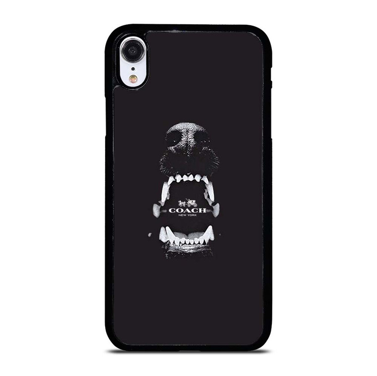 COACH NEW YORK LOGO DOG iPhone XR Case Cover