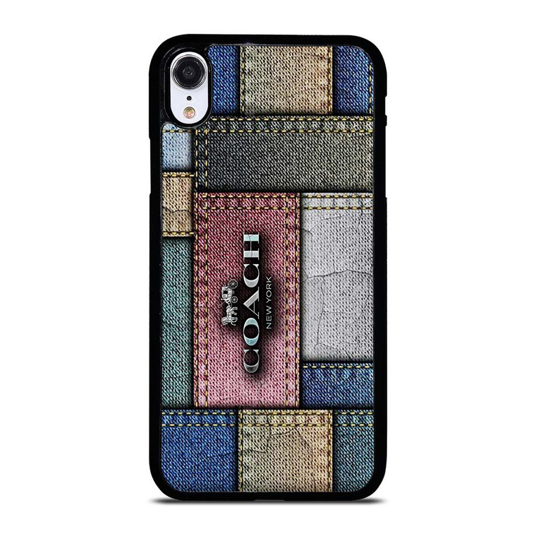 COACH NEW YORK LOGO JEANS  iPhone XR Case Cover