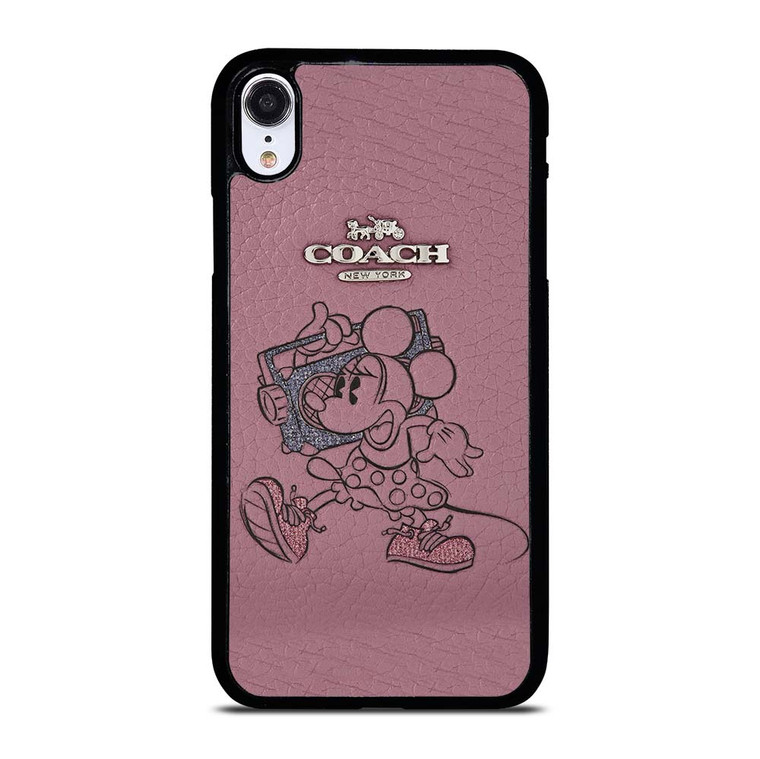 COACH NEW YORK PINK MICKEY MOUSE iPhone XR Case Cover