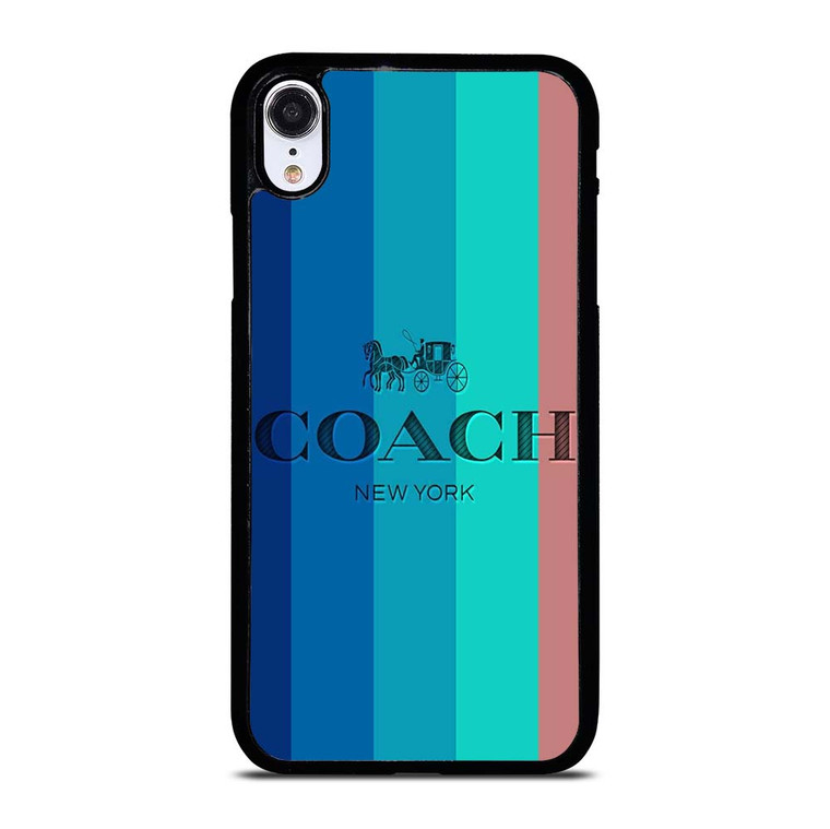COACH NEW YORK STRIPES iPhone XR Case Cover