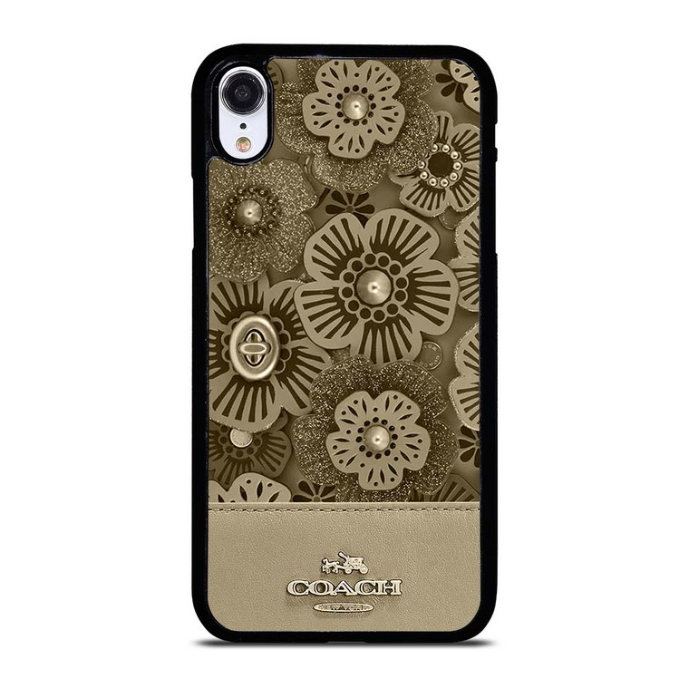 COACH NEW YORK TEA ROSE 2 iPhone XR Case Cover