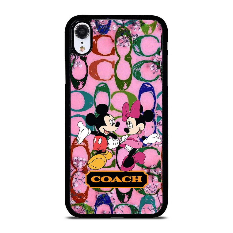 COACH PINK MICKEY MINNIE iPhone XR Case Cover