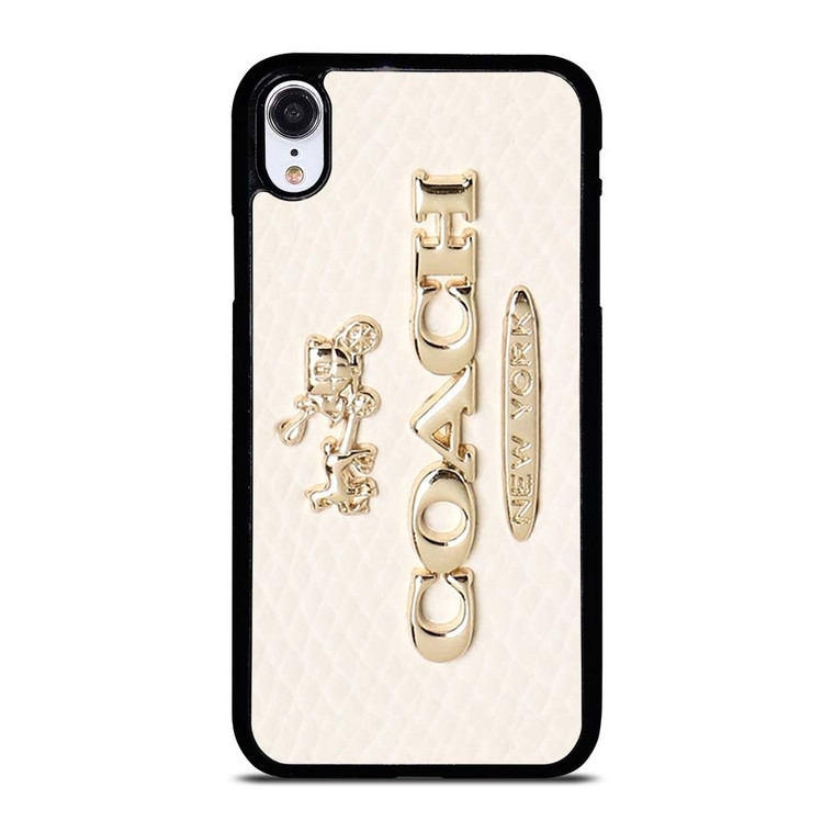 COACH PINK PATTERN MATE iPhone XR Case Cover