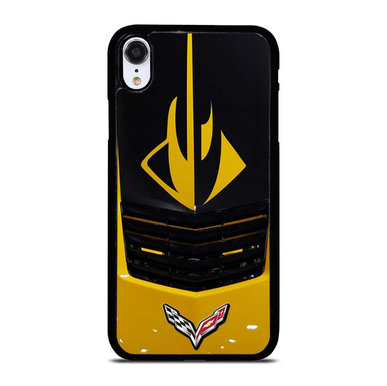 CORVETTE STINGRAY YELLOW GRILLES iPhone XR Case Cover
