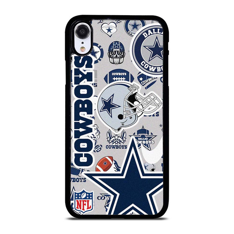 DALLAS COWBOYS NFL STICKER BOMB iPhone XR Case Cover