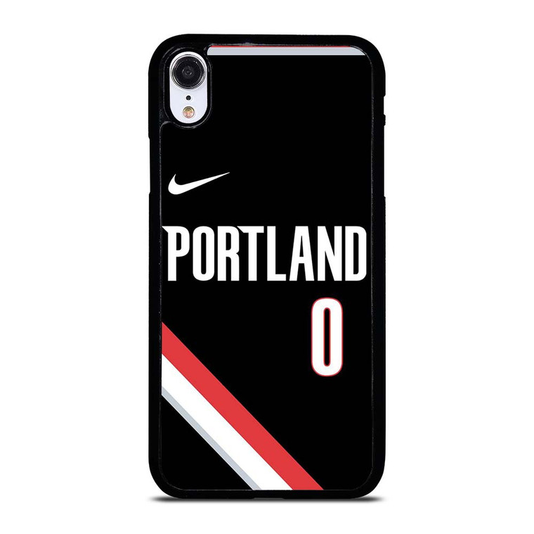 DAMIAN LILLARD PORTLAND TRAIL BLAZERS BLACK iPhone XR Case Cover