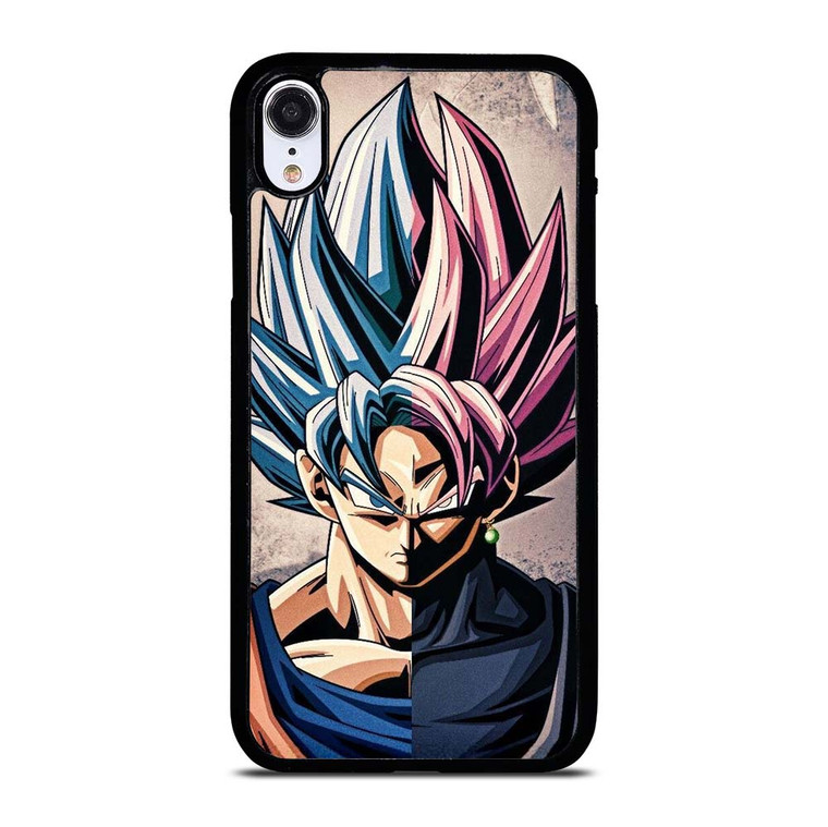 DRAGON BALL GOKU AND BLACK GOKU FACE iPhone XR Case Cover