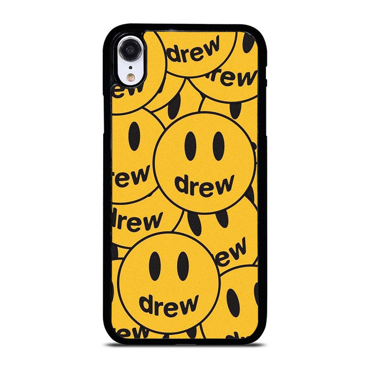 DREW SMILEY FACE PATTERN iPhone XR Case Cover