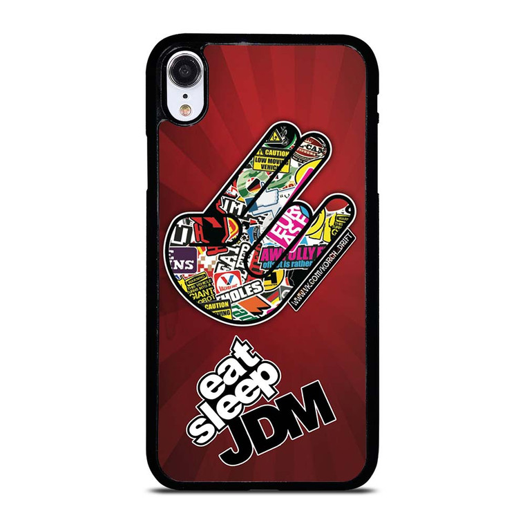 EAT SLEEP JDM LOGO iPhone XR Case Cover