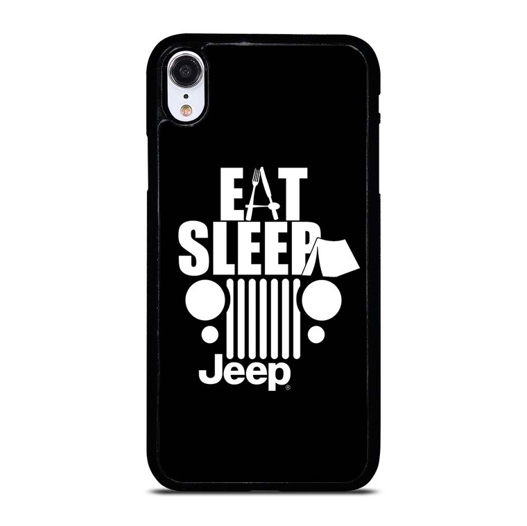 EAT SLEEP JEEP ART iPhone XR Case Cover