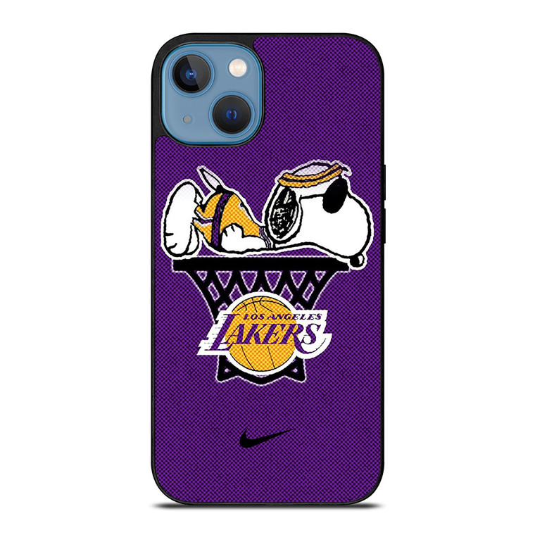 LOS ANGELES LAKERS NIKE SNOOPY iPhone 13 Case Cover