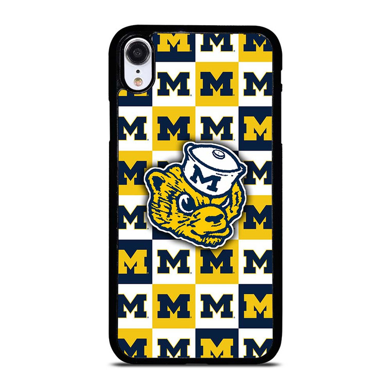FOOTBALL MASCOT MICHIGAN WOLVERINES iPhone XR Case Cover