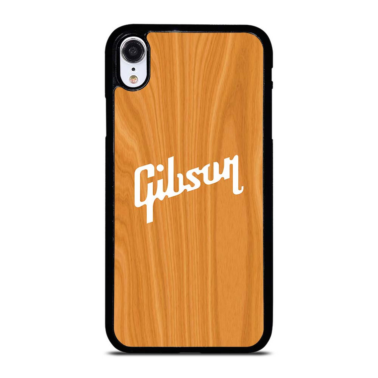 GIBSON GUITAR WOODEN LOGO 2 iPhone XR Case Cover