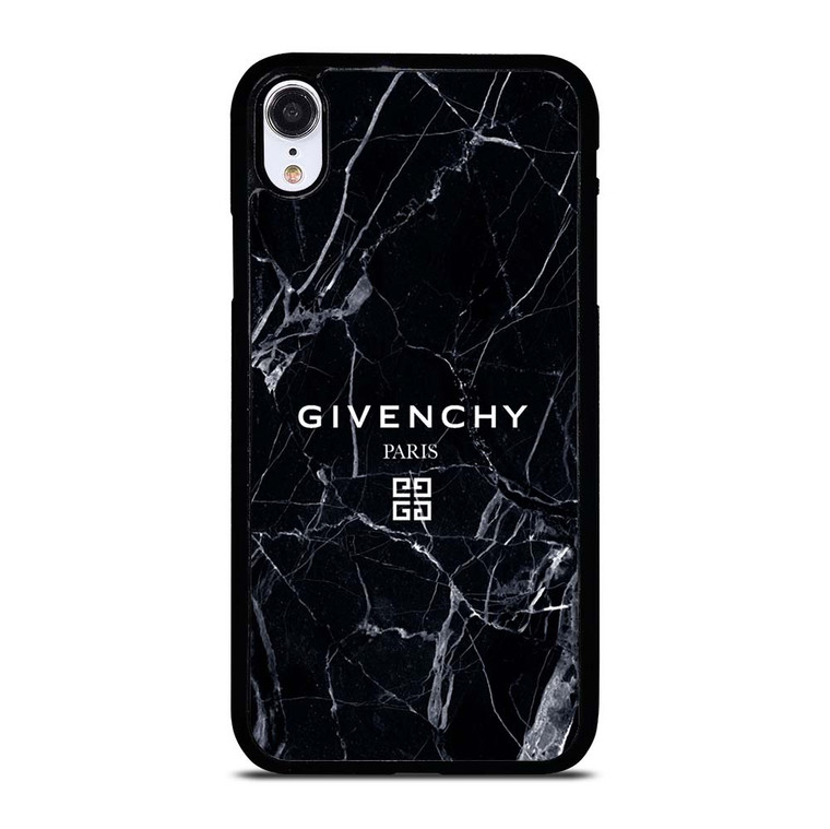 GIVENCHY PARIS MARBLE BLACK iPhone XR Case Cover