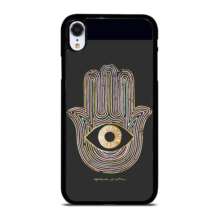 HAMSA EVIL EYE HAND OF FATIMA LOGO iPhone XR Case Cover