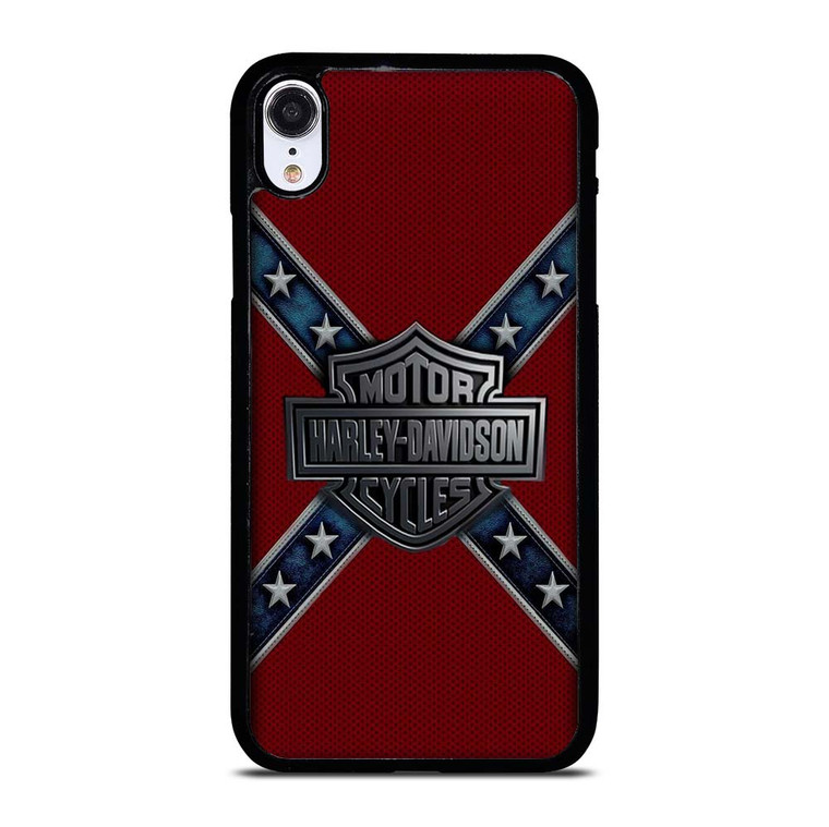 HARLEY DAVIDSON FLAG CARBON iPhone XR Case Cover