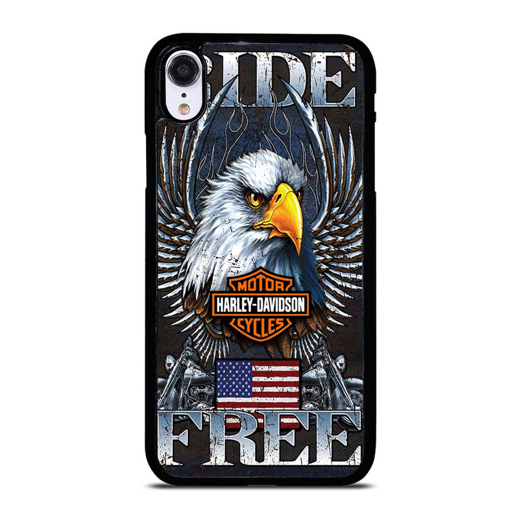 HARLEY DAVIDSON FREE RIDE EAGLE iPhone XR Case Cover