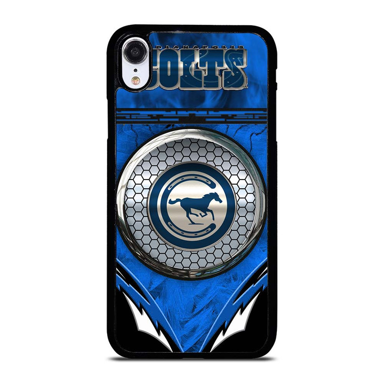 INDIANAPOLIS COLTS METAL LOGO iPhone XR Case Cover